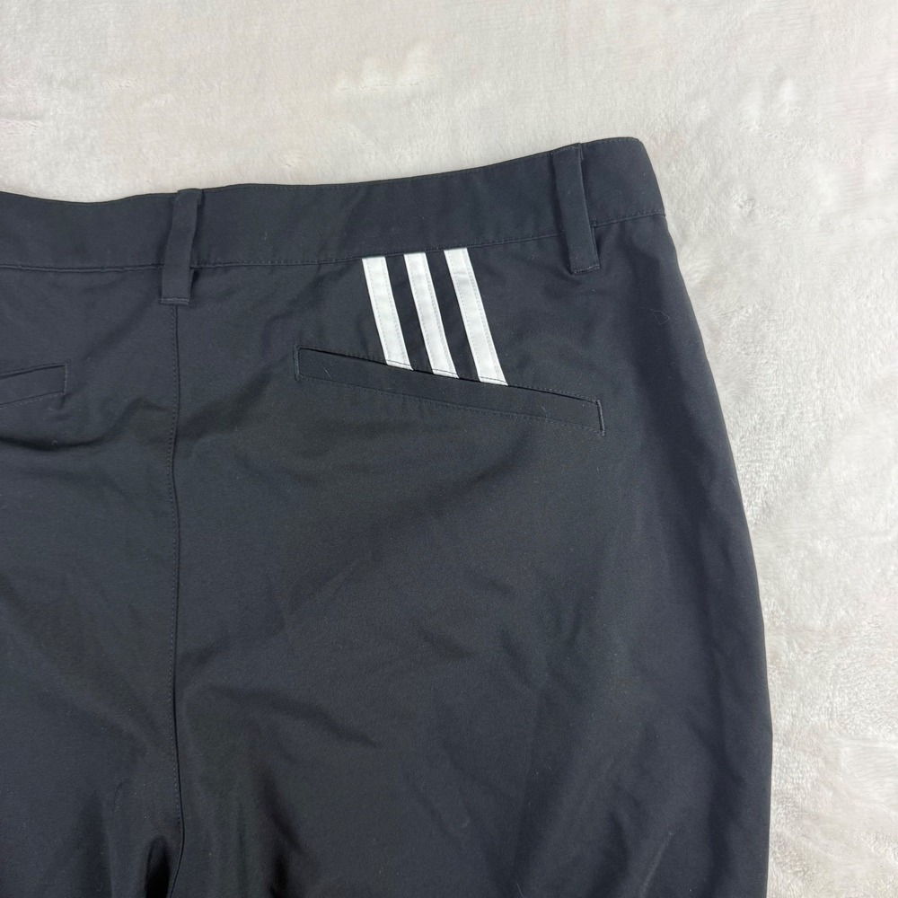 Adidas Golf Pants Mens 32x30 Black Performance Flat Front Straight Leg Sporty‎ - Picture 5 of 10